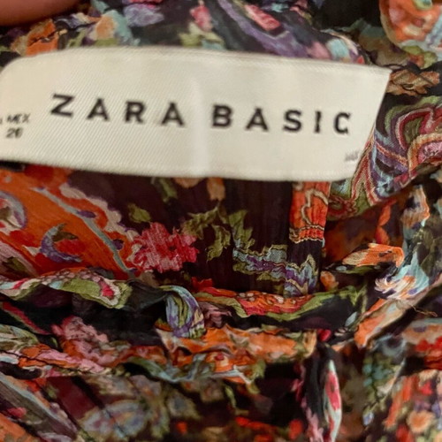 ZARA Top size M like new, semi-transparent, multicolor