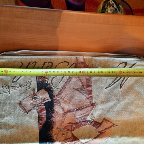 Vintage Decorative Pillowcase "Paris / French Chic" (Like New)