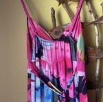 Long summer dress with adjustable strap, lycra, size S/M