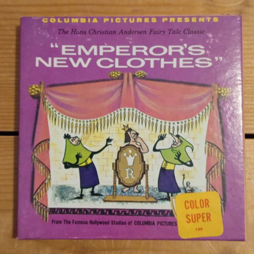 Super 8mm film Emperor’s New Clothes used, color