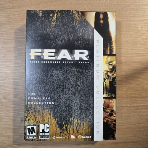 Fear Platinum Collection PC game like new, includes 3 titles