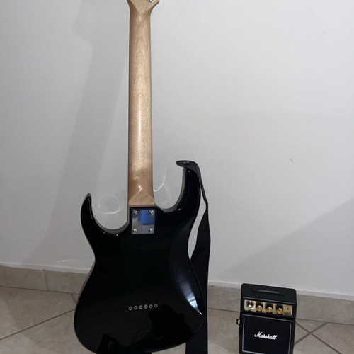 Harley Benton Rg-junior Bk Bundle electric guitar like new