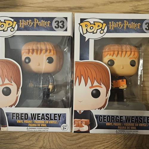 George and Fred Weasley Funko Pops like new