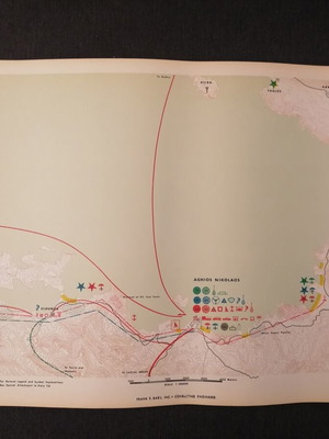 Crete map used, Agios Nikolaos - Elounda