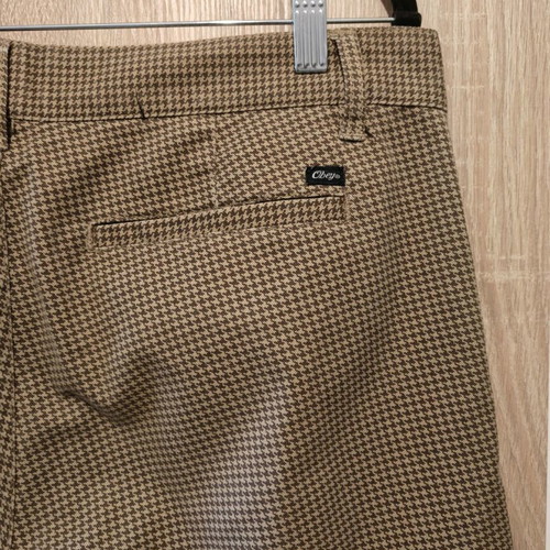 Obey Men's Houndstooth Pants Size 32 Used, Beige