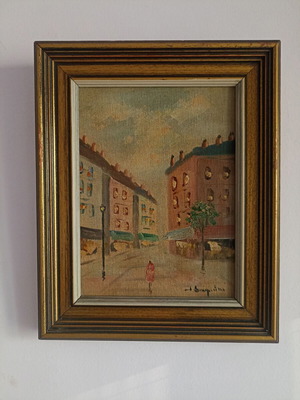I. Douridis painting 32x27 cm