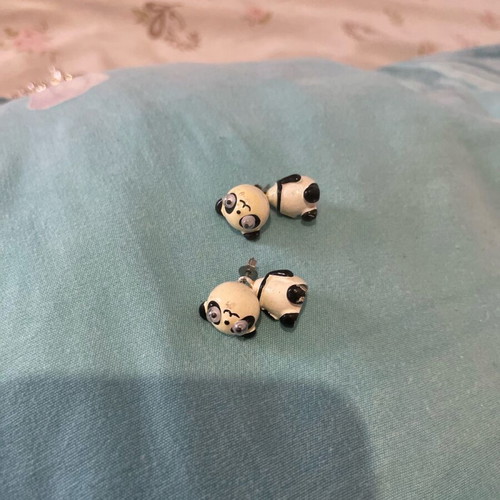 Panda earrings Claire's like new
