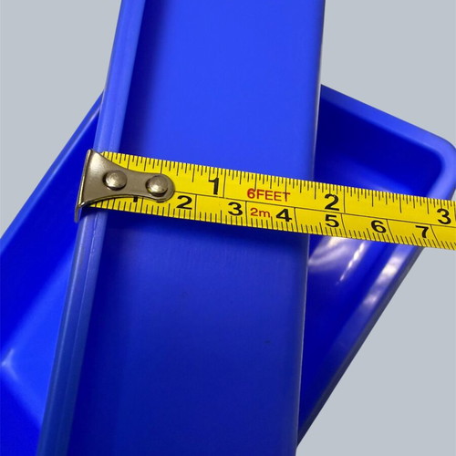 Plastic storage trays, blue, pack of 14