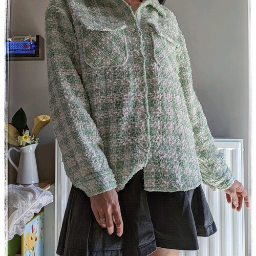Coquette Paste green and white jacket used