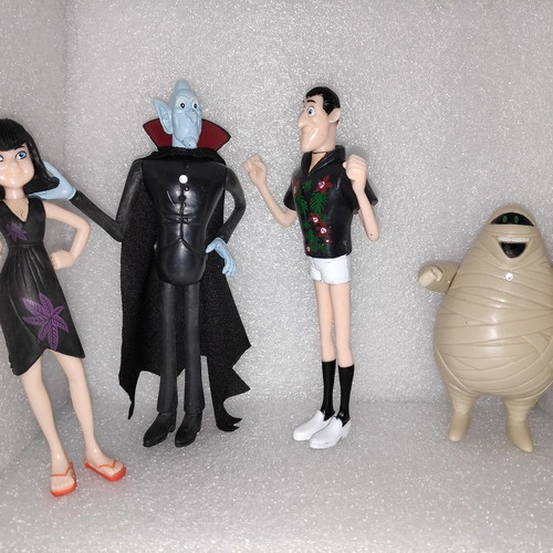 Hotel Transylvania figure set of 6, like new, with LED lights