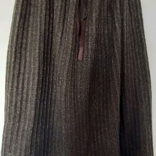 Knitted skirt 3 in 1 like new, brown and gold