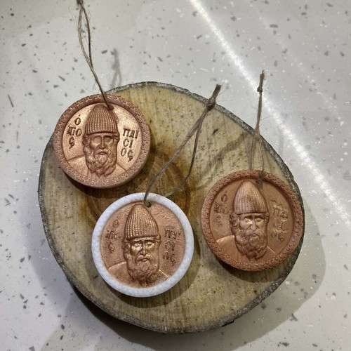 Saint Paisios scented room fresheners like new, set of 3, handmade