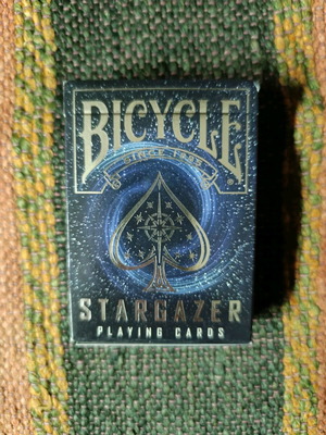 Bicycle Stargazer collectible playing cards laminated black like new