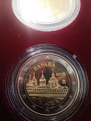 Spain 2 euro 2013 San Lorenzo ακυκλοφόρητο σε κάψουλα
