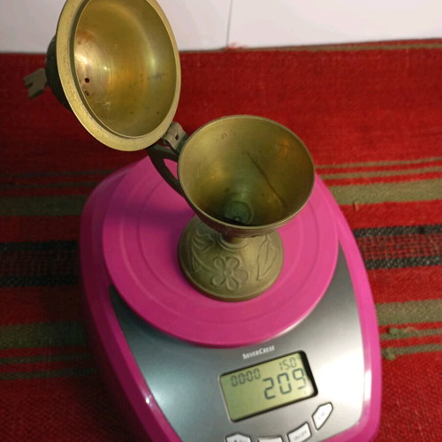 Bronze incense burner used, vintage