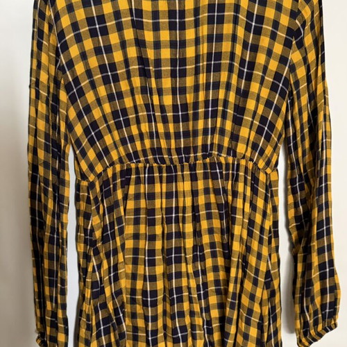 BSB Checked Dress onesize like new, black and yellow