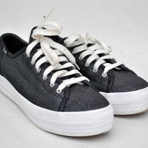 Keds Triple Kick Black Glitter Platform Sneakers EU 37.5
