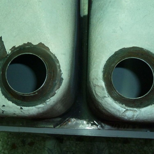 Double inset stainless steel sink used