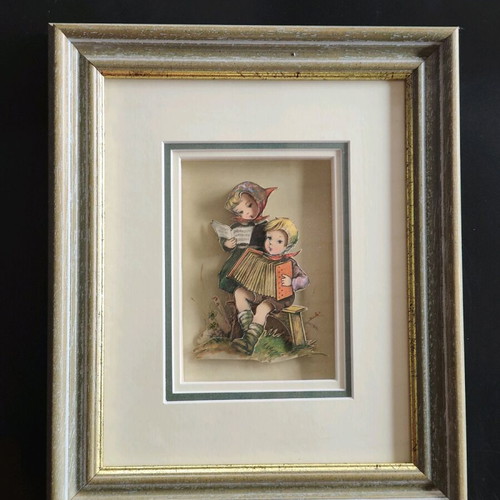 Dutch relief 3D picture used, vintage