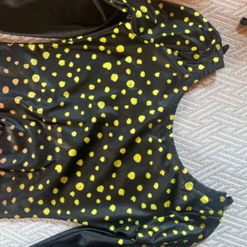 Handmade Rhythmic Gymnastics Leotard with Butterfly Scarf, Like New, Age 10-13