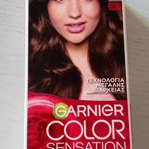 Garnier Color Sensation #5 Light Brown Hair Dye new