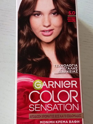 Garnier Color Sensation #5 καστανό ανοιχτό βαφή μαλλιών καινούργιο