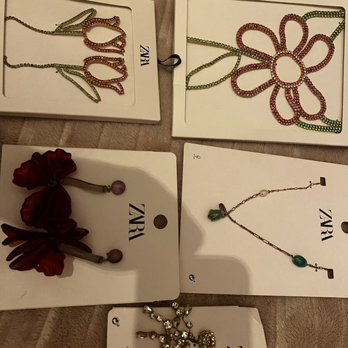 Zara necklace and earrings new