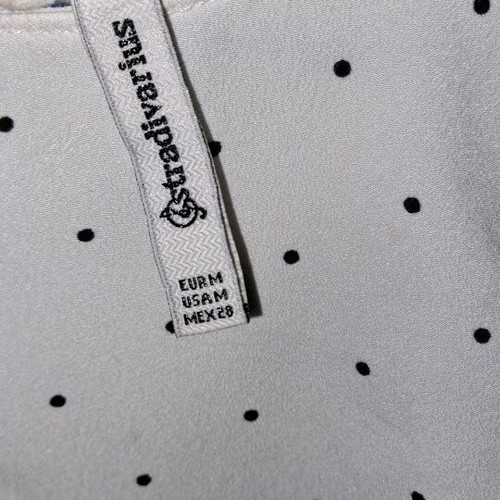 Stradivarius blouse white like new, crepe fabric, size M