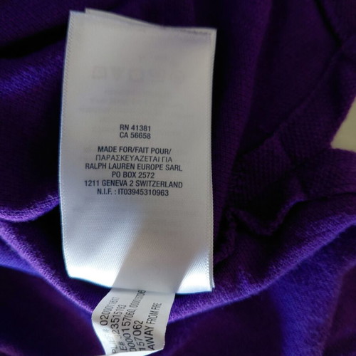 Polo Ralph Lauren boys' shirt, purple, age 10-12