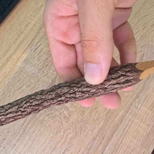Handmade wooden pencil "Venice" from natural branch like new