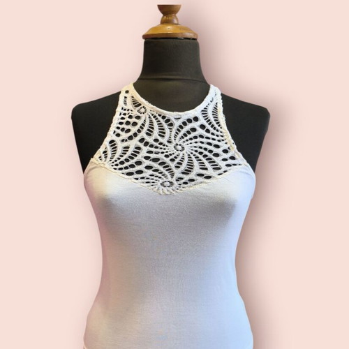 Summer blouse used, white, size small