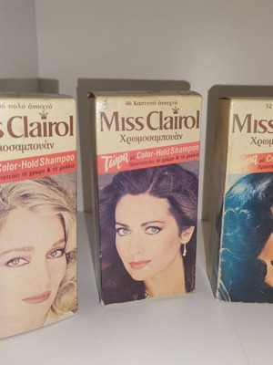 Miss Clairol color-hold shampoo packages new, pack of 3