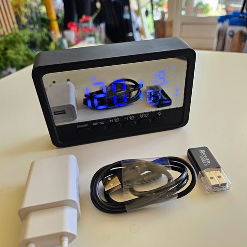 WiFi Clock with Hidden Camera Full HD 1080P Tuya Smart Night Vision