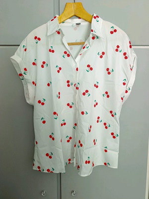 Shein women's shirt new, white, XXL, slim fit
