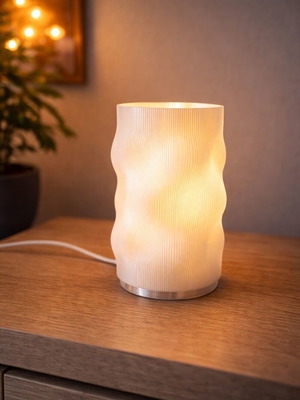 Modern minimalist lamp new 3D printed from petg