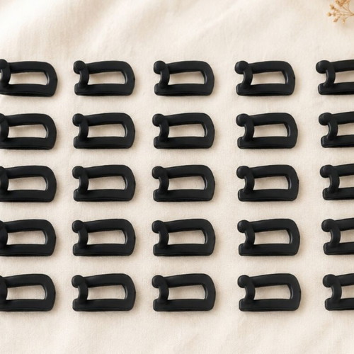 Velvet Black Hooks set of 25 for Multiple Hangers