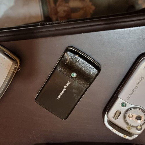 Old Nokia and Sony Ericsson cell phones used, set of 3