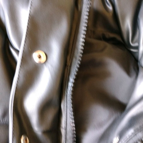 Shein women's leather vest new, short, black, size L
