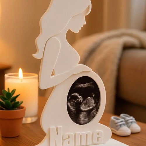 Personalized Pregnancy Decorative Frame with Baby Ultrasound
