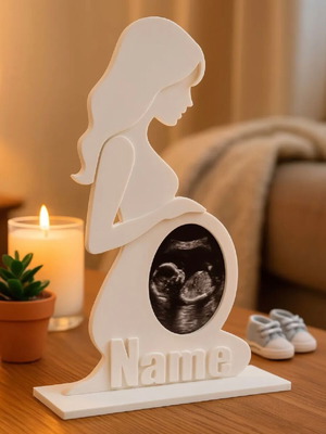 Personalized Pregnancy Decorative Frame with Baby Ultrasound