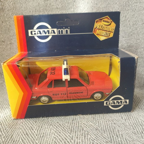 Gama Mini BMW 528i(E28) diecast model new, Feuerwehr RUF 112