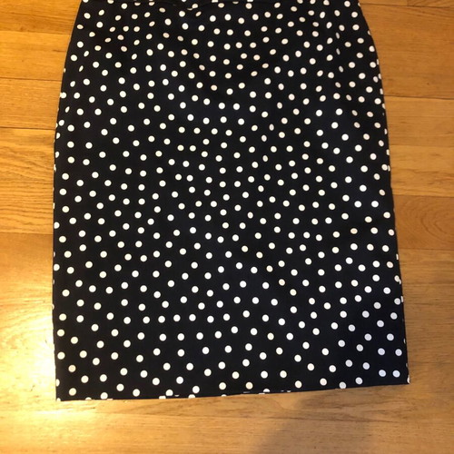 M&S spring skirt new, blue-white polka dot, size 12