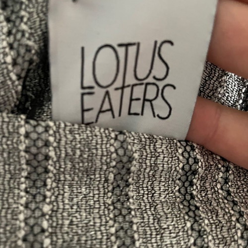 Lotus Eaters knitted silver metallic skirt new, size Small
