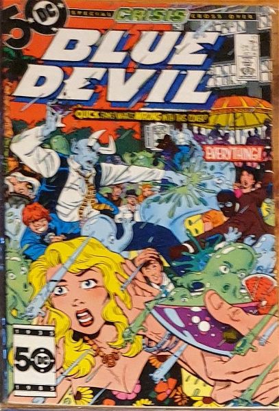  DC COMICS xenoglossa BLUE DEVIL 1984