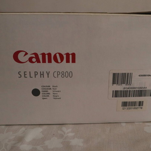 Canon SELPHY CP800 photo printer used, black