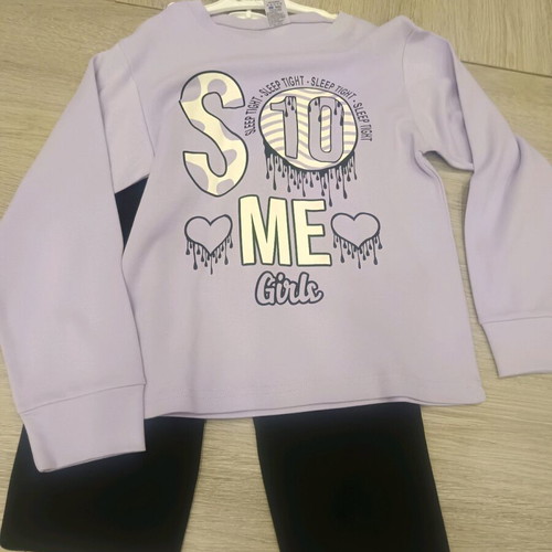 Prod cotton girls' pajamas No 6 new, black and purple