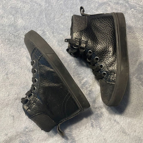 Children's leather boots used size 26 black