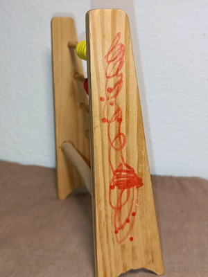 Wooden abacus used