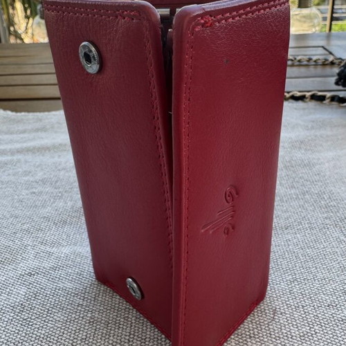 Leather key wallets new, two colors with bill holder