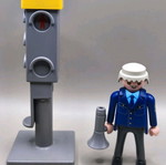 Playmobil Traffic Light and Controller Set like new